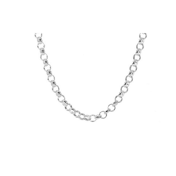 Perfect Jewelry Gift Sterling Silver 2mm Long Link Rolo Chain Perfect Jewelry Gift Sterling Silver 2mm Long Link Rolo Chain